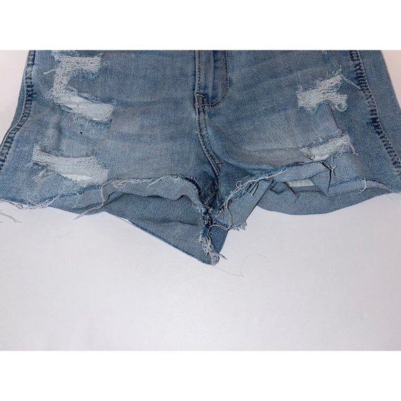 Hollister Booty Shorty Shorts Girls 25X2 Distressed Soft Stretch Cut Off - Picture 2 of 6